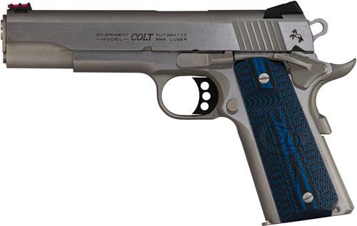 A true competition 1911 that's ready for the battle against the timer. Now available in corrosion resistant Stainless Steel. Custom G10 Grips, Upswept Beavertail Grip Safety, and Undercut Trigger Guard keep the pistol low in the hand for increased control. Dual Recoil spring system reduces felt recoil while extending recoil spring life. National Match® Barrel and Novak Adjustable Fiber Optic Sights for precision shooting. Series 70 Firing System ensures a clean crisp trigger pull. Also available in 9mm and 45ACP.