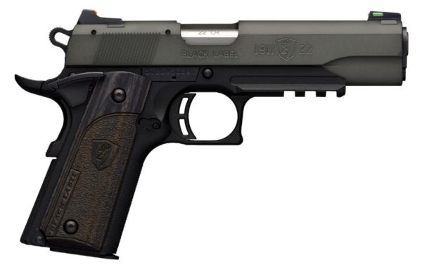 Browning -1911-22 Black Label Gray with Rail